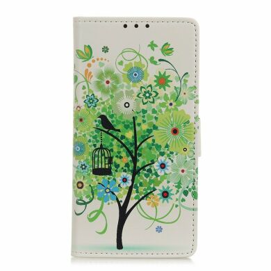 Чохол Deexe Life Style Wallet для Samsung Galaxy A70 (A705) - Green Flower Tree