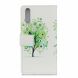 Чохол Deexe Life Style Wallet для Samsung Galaxy A70 (A705) - Green Flower Tree