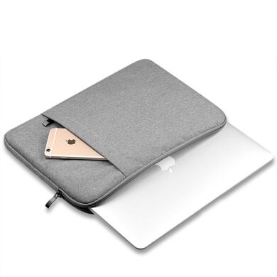 Чехол Deexe Nylon Case для планшетов и ноутбуков диагональю до 13 дюймов - Light Grey