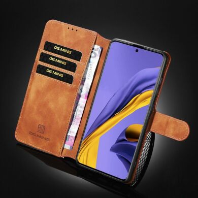 Чехол DG.MING Retro Style для Samsung Galaxy A71 (A715) - Brown