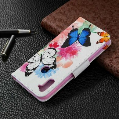 Чохол-книжка Deexe Color Wallet для Samsung Galaxy A11 (A115) / Galaxy M11 (M115) - Imprint Butterffly and Flowers