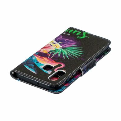Чехол-книжка Deexe Color Wallet для Samsung Galaxy A40 (А405) - Flamingo and Pineapple