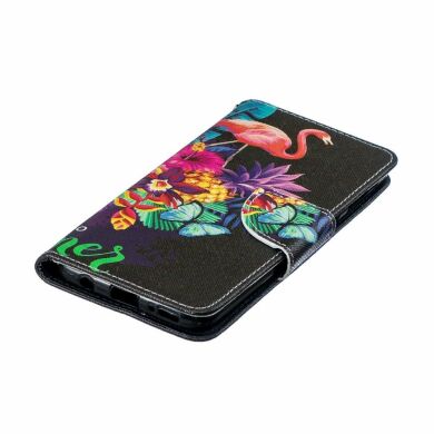 Чехол-книжка Deexe Color Wallet для Samsung Galaxy A40 (А405) - Flamingo and Pineapple
