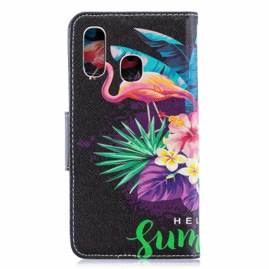 Чехол-книжка Deexe Color Wallet для Samsung Galaxy A40 (А405) - Flamingo and Pineapple
