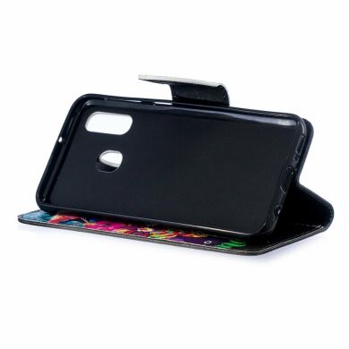 Чехол-книжка Deexe Color Wallet для Samsung Galaxy A40 (А405) - Flamingo and Pineapple