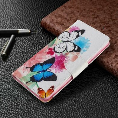 Чехол-книжка Deexe Color Wallet для Samsung Galaxy A51 (А515) - Vivid Butterflies