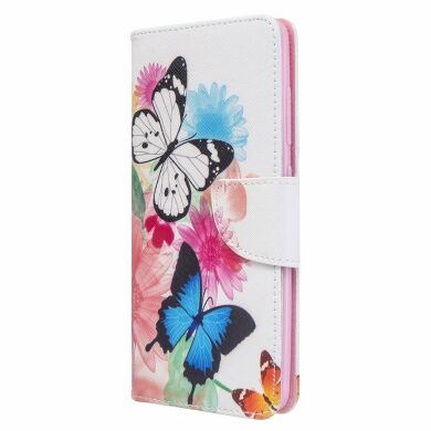 Чехол-книжка Deexe Color Wallet для Samsung Galaxy A51 (А515) - Vivid Butterflies