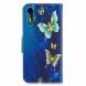 Чохол-книжка Deexe Color Wallet для Samsung Galaxy A70 (A705), Blue Butterflies