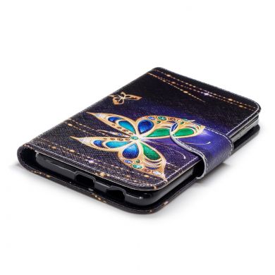 Чехол-книжка Deexe Color Wallet для Samsung Galaxy J4 2018 (J400) - Luxury Butterfly B