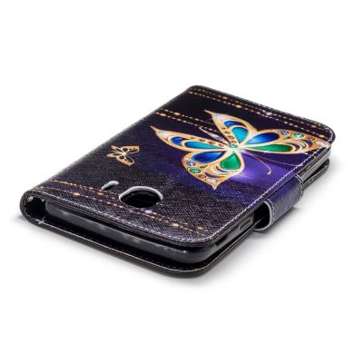 Чехол-книжка Deexe Color Wallet для Samsung Galaxy J4 2018 (J400) - Luxury Butterfly B