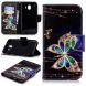 Чехол-книжка Deexe Color Wallet для Samsung Galaxy J4 2018 (J400) - Luxury Butterfly B. Фото 2 из 8