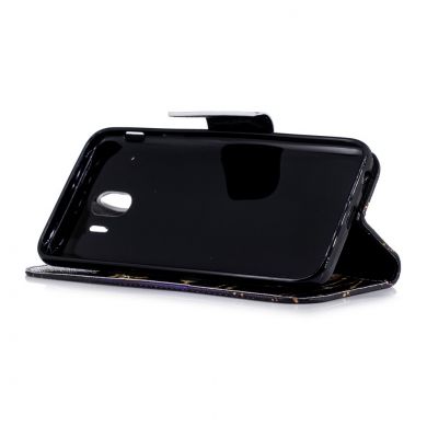 Чехол-книжка Deexe Color Wallet для Samsung Galaxy J4 2018 (J400) - Luxury Butterfly B