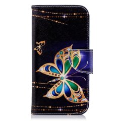 Чехол-книжка Deexe Color Wallet для Samsung Galaxy J4 2018 (J400) - Luxury Butterfly B