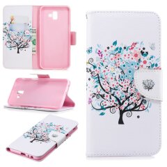 Чохол-книжка Deexe Color Wallet для Samsung Galaxy J6+ (J610), Flowered Tree