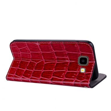 Чехол-книжка Deexe Glittery Crocodile для Samsung Galaxy J4+ (J415) - Red