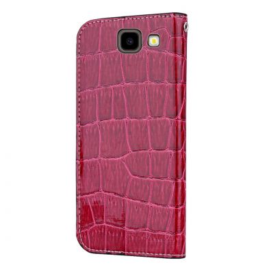 Чохол-книжка Deexe Glittery Crocodile для Samsung Galaxy J4+ (J415), Red