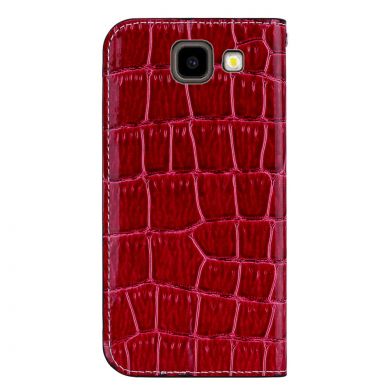 Чехол-книжка Deexe Glittery Crocodile для Samsung Galaxy J4+ (J415) - Red