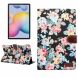 Чехол-книжка Deexe Peony Pattern для Samsung Galaxy Tab S6 lite / S6 Lite (2022/2024) - Black. Фото 1 из 8