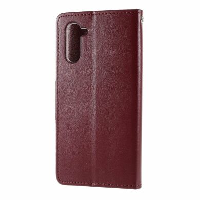 Чехол-книжка MERCURY Bravo Diary для Samsung Galaxy Note 10 (N970) - Wine Red