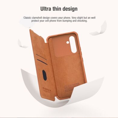 Чехол-книжка NILLKIN Qin Pro для Samsung Galaxy A54 (A546) - Brown