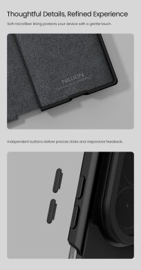 Чохол-книжка NILLKIN Qin Prop Silicone Leather Case для Samsung Galaxy Fold 8 Ultra - Black