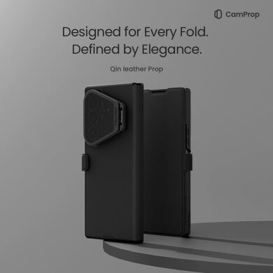 Чохол-книжка NILLKIN Qin Prop Silicone Leather Case для Samsung Galaxy Fold 8 Ultra - Black