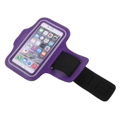 Чехол на руку Deexe Running Sports для смартфонов шириной до 67мм - Purple