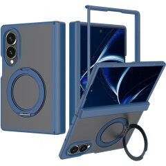 Чохол-накладка Deexe Matte Skin Kickstand with MagSafe (FF) для Samsung Galaxy Fold 8 - Blue