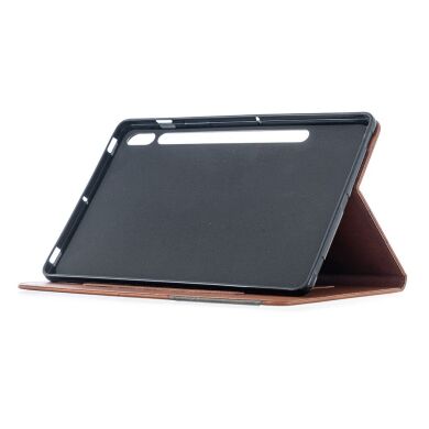 Чохол UniCase Geometric Style для Samsung Galaxy Tab S7 (T870/875) / S8 (T700/706) - Coffee