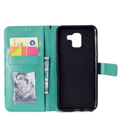 Чохол UniCase Leaf Wallet для Samsung Galaxy J6 2018 (J600) - Cyan