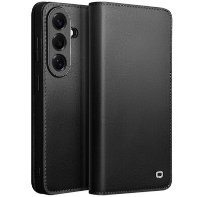 Шкіряний чохол QIALINO Wallet Case для Samsung Galaxy S26 - Black