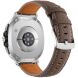 Кожаный ремешок Deexe Classic для Samsung Galaxy Watch 8 (40/44mm) / 8 Classic - Dark Brown. Фото 1 из 5