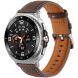 Кожаный ремешок Deexe Classic для Samsung Galaxy Watch 8 (40/44mm) / 8 Classic - Dark Brown. Фото 2 из 5