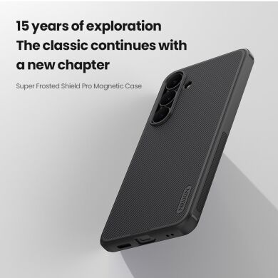 Пластиковый чехол NILLKIN Frosted Shield Pro Magnetic для Samsung Galaxy S25 FE (S731) - Black