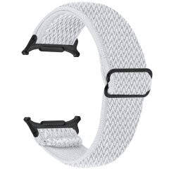 Ремешок Deexe Braided Strap для Samsung Galaxy Watch 8 (40/44mm) / 8 Classic / Ultra (2025) - White