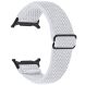 Ремешок Deexe Braided Strap для Samsung Galaxy Watch 8 (40/44mm) / 8 Classic / Ultra (2025) - White. Фото 1 из 6