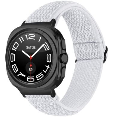 Ремешок Deexe Braided Strap для Samsung Galaxy Watch 8 (40/44mm) / 8 Classic / Ultra (2025) - White