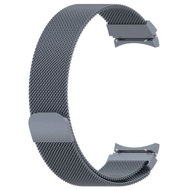 Ремешок Deexe Milanese Stainless Steel для Samsung Galaxy Watch 4 (40/44mm) / Watch 4 Classic (42/46mm) - Grey
