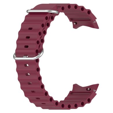 Ремінець Deexe Ocean Strap для Samsung Galaxy Watch 4 / 5 / 6 / 7 / FE (40mm) - Wine Red