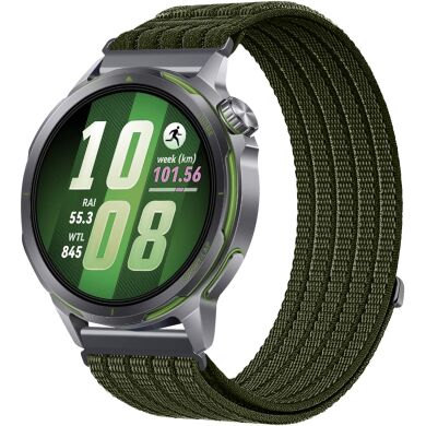 Ремінець Deexe Soft Weave для для годинників з шириною кріплення 18мм - Dark Green