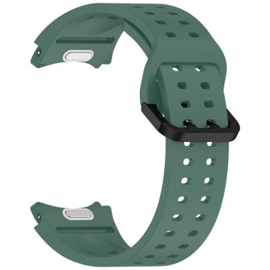 Ремешок Deexe Sport Loop для Samsung Galaxy Watch 4 / 5 / 6 / 7 / FE (40mm) - Dark Green