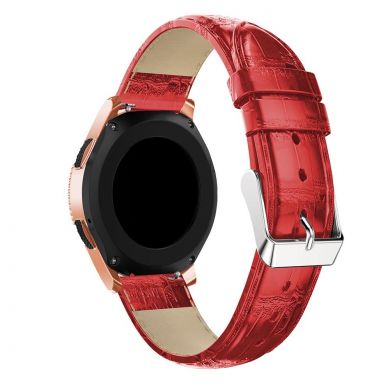 Ремешок UniCase Crocodile Texture для Samsung Galaxy Watch 42mm / Watch 3 41mm - Red