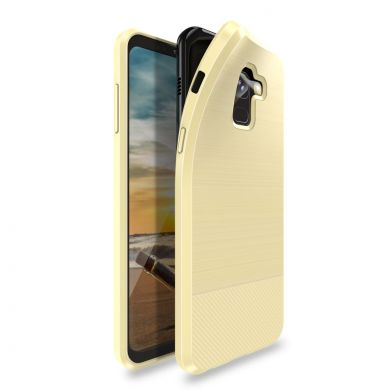 Силиконовый чехол DUX DUCIS Mojo Series для Samsung Galaxy A8 2018 (A530) - Gold