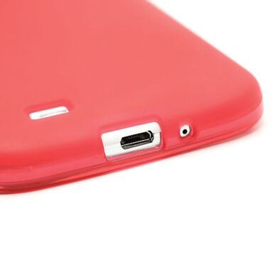 Силиконовая накладка Deexe Frosted Case для Samsung Galaxy S4 (i9500) - Red