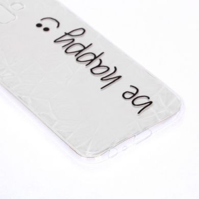Силиконовый чехол UniCase 3D Diamond Pattern для Samsung Galaxy J6+ (J610) - Be Happy