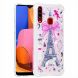 Силиконовый (TPU) чехол Deexe Fashion Glitter для Samsung Galaxy A20s (A207) - Eiffel Tower with Bowknot. Фото 3 из 7