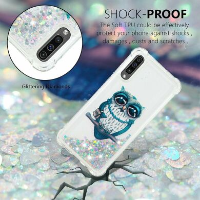 Силіконовий (TPU) чохол Deexe Fashion Glitter для Samsung Galaxy A50 (A505) / A30s (A307) / A50s (A507) - Owl