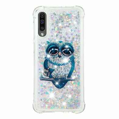Силіконовий (TPU) чохол Deexe Fashion Glitter для Samsung Galaxy A50 (A505) / A30s (A307) / A50s (A507) - Owl