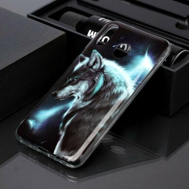 Силиконовый (TPU) чехол Deexe Life Style для Samsung Galaxy M20 (M205) - Wolf