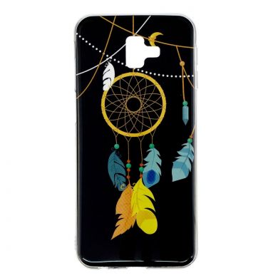 Силіконовий (TPU) чохол Deexe LumiCase для Samsung Galaxy J6+ (J610) - Feather Dream Catcher